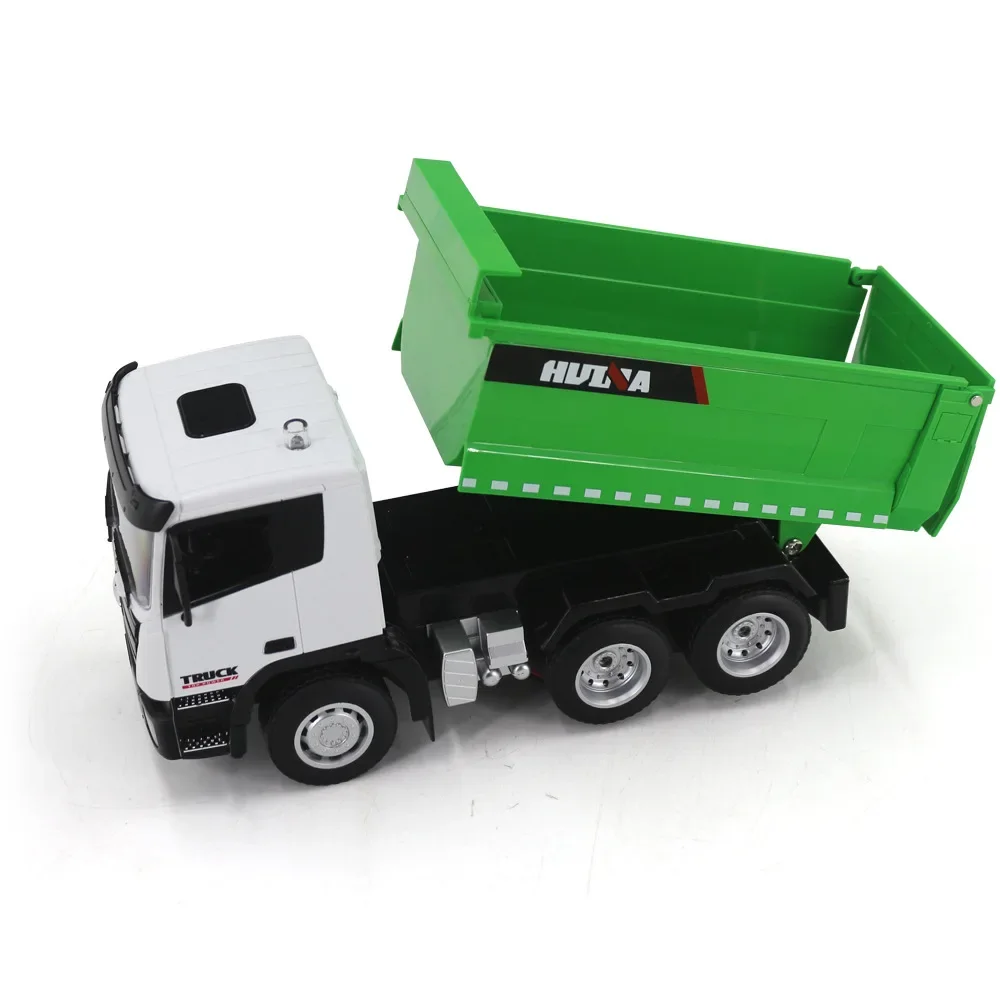 HUINA 1556 RC Dump Truck 1:18 6Channels Electric Car Engineering Vehicle Excavator 2.4G Radio Controlled Cars Toys for Boy