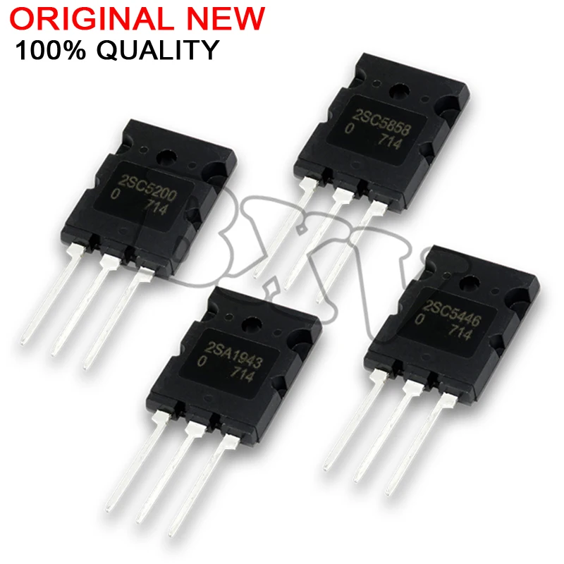 5PCS 2SC5200 TO-3P C5200 TO-3PL 5200 2SA1943 A1943 2SC5858 C5858 2SC5446 C5446 New
