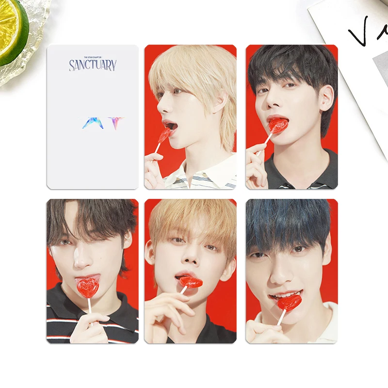 5 قطعة/المجموعة/مجموعة Yeonjun Soobin The Star الفصل: SANCTUARY Photocards Beomgyu Taehyun تحيات الموسم بطاقات بريدية مجموعة المعجبين هدية