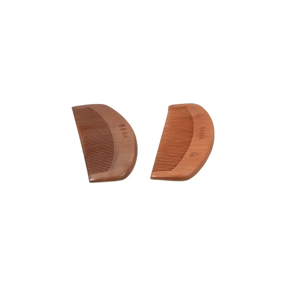 Wood Wooden Scalp Combs Coarse Tooth Narrow Tooth Head Acupuncture Point Massage Comb Carve Designs Retro