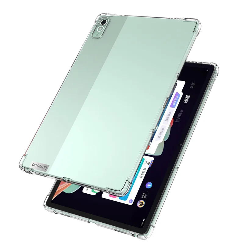 Airbag tpu capa protetora para lenovo xiaoxin pad 10.6 polegadas 2022 p11 plus 11 "p11 pro 11.5 2a geração 11.2 capa tpu macia transparente