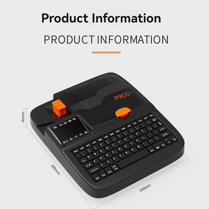 

New Electric Number Tube Printer PVC Sleeve Sticker Fully Automatic Handheld Number Machine Marking Machine