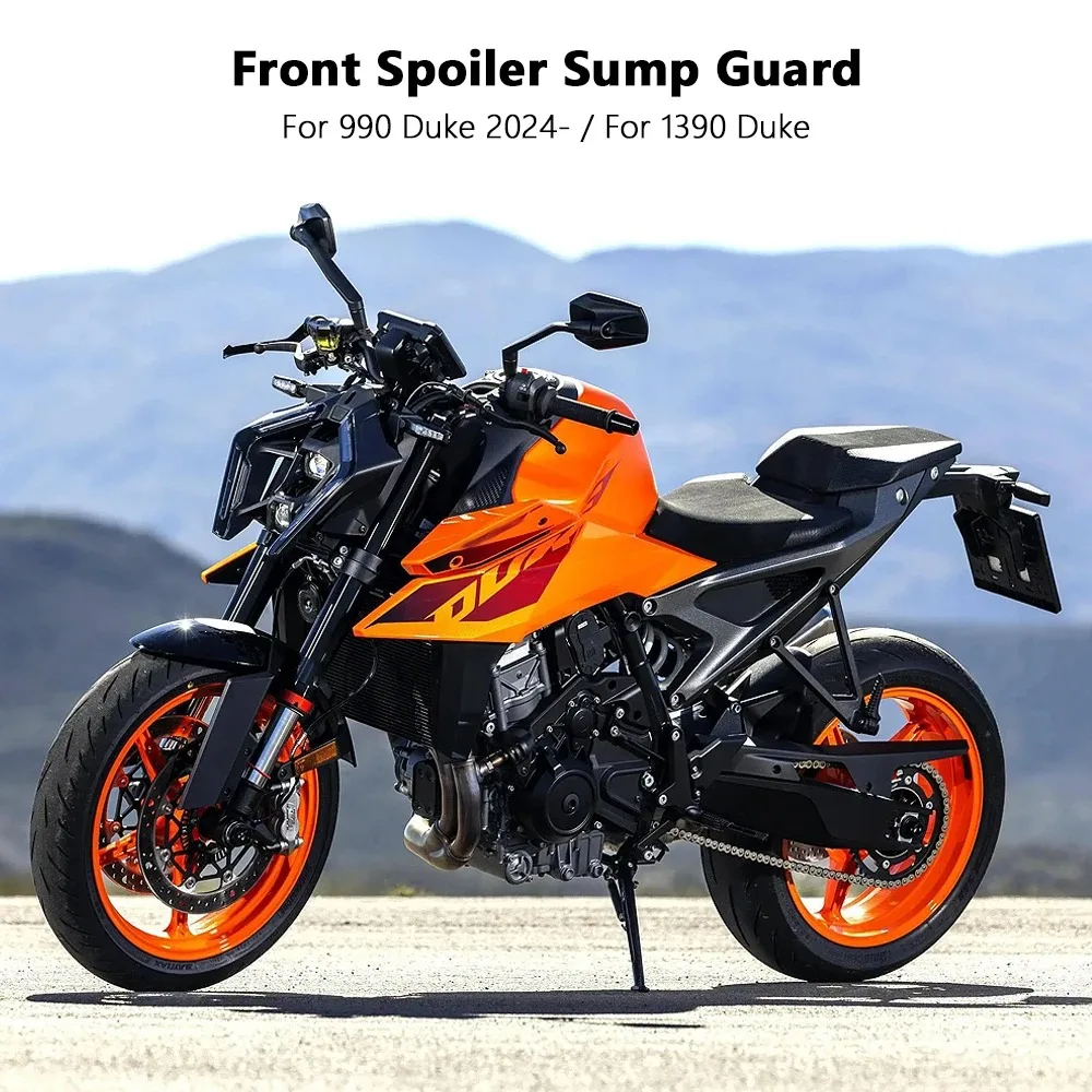 New Motorcycle Fairing Front Spoilers Oil Pan Guard Black Kit Accessories For 990 Duke 2024- For 1390 SUPER DUKE