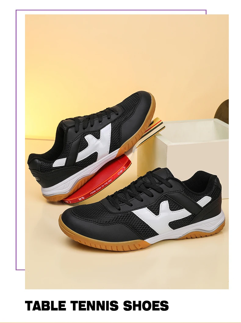 Professionelle Männer Badminton Schuhe Tischtennis Sport Volleyball Schuhe Ping Pong Atmungs Trainer Turnschuhe Sportschuhe – Detail 5
