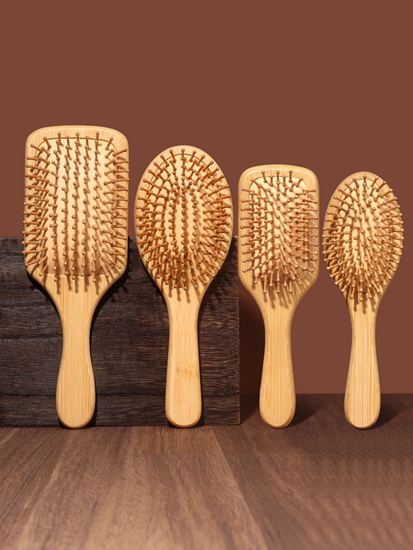 Wooden Hair Brush Professional Air Cushion Comb Scalp Massage Hair Brush For All Hair Types