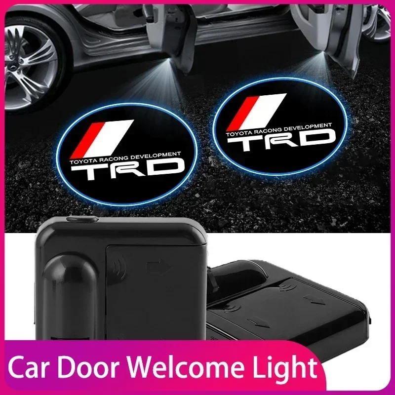 

Car Door Welcome Courtesy Projector Lamp LED HD Logo Light Accessoriest For Toyota TRD Corolla Chr Avensis Yaris Camry Racing