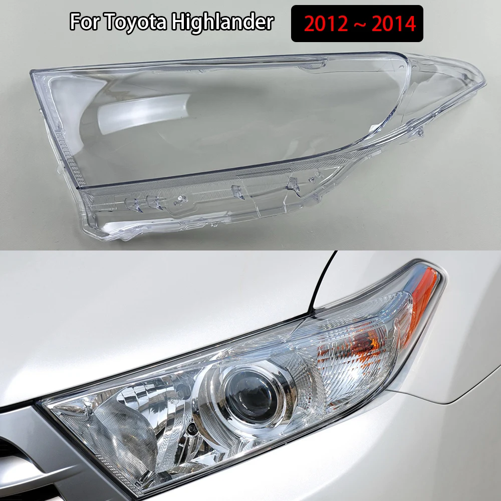 

Car Headlight Cover Lampcover For Toyota Highlander 2012 2013 2014 Lampshade Lamp Glass Lens Case Auto Light Caps