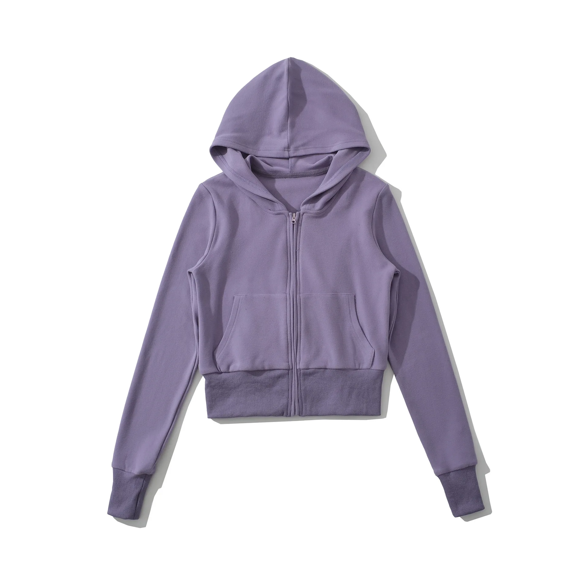 

Пастельная толстовка с капюшоном из мягкой ткани с начесом и карманом-кенгуру для женщин. Стильная, уютная повседневная куртка, идеально подходящая для ежедневной носки. GSHL.