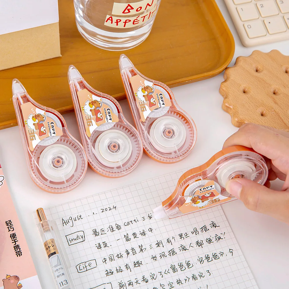 Cute Capybara Correction Tape 5M Large Capacity Correction Tape Students Altered Stationery School Supplies Back To School