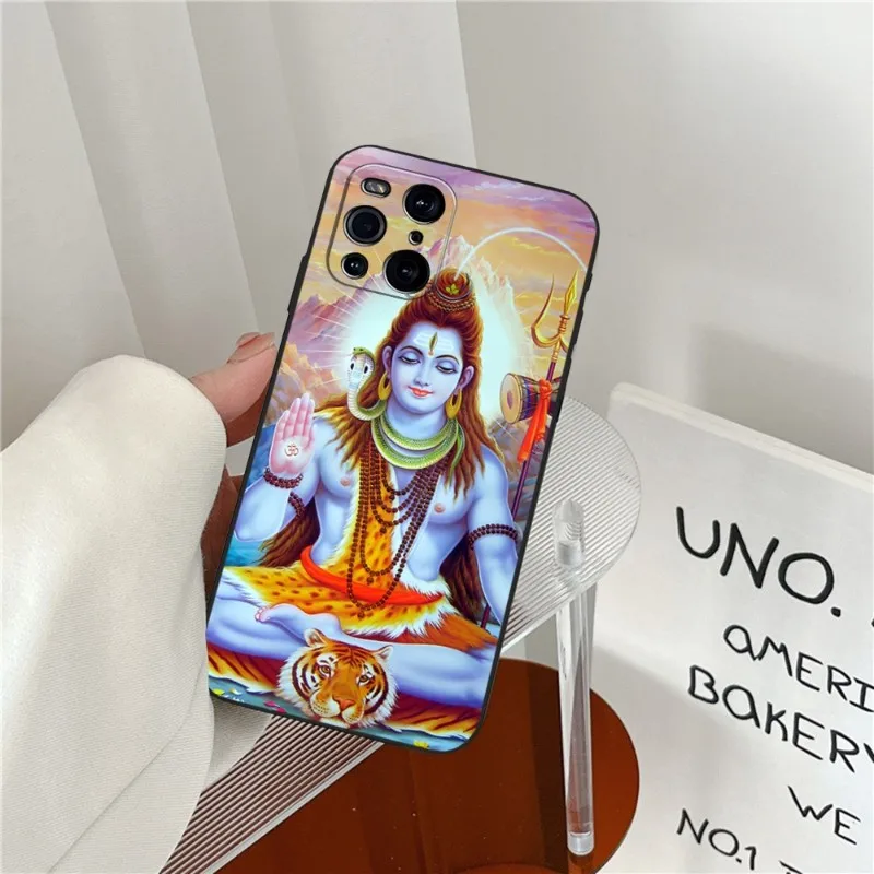 Lord Shiva Hindu God Phone Case 2023 Hot For OPPO Find X3Pro X5Pro X3Neo RENO6 7 ProPlus A16 A54 A57 K9 A74 A93 A94 Black Cover