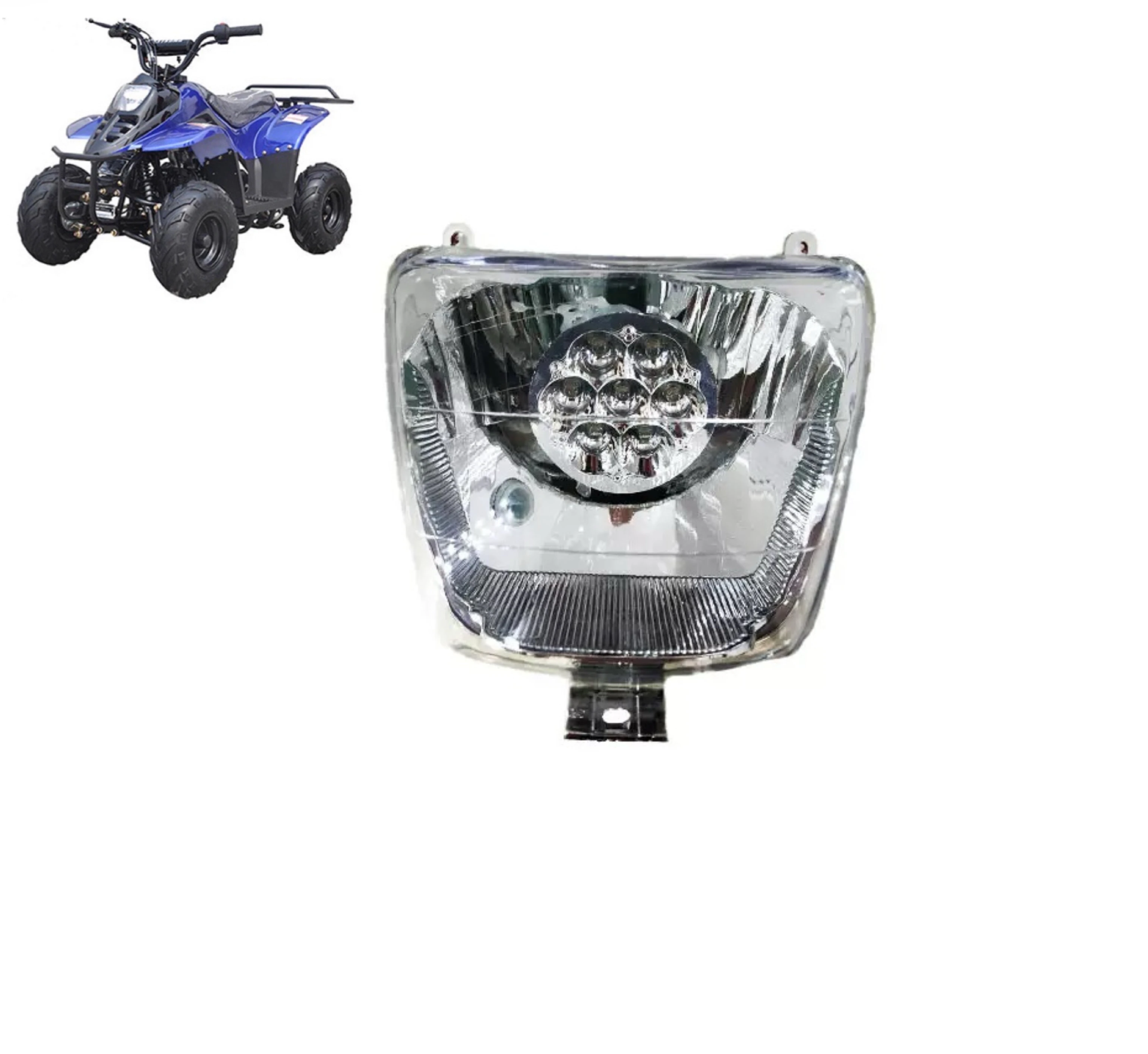 LYD Head Light Headlight w/ Bulb Wiring For Chinese ATV Quad Dirt Bike  For 50cc 70cc 90cc 110cc SUNL COOLSTER TAOTAO
