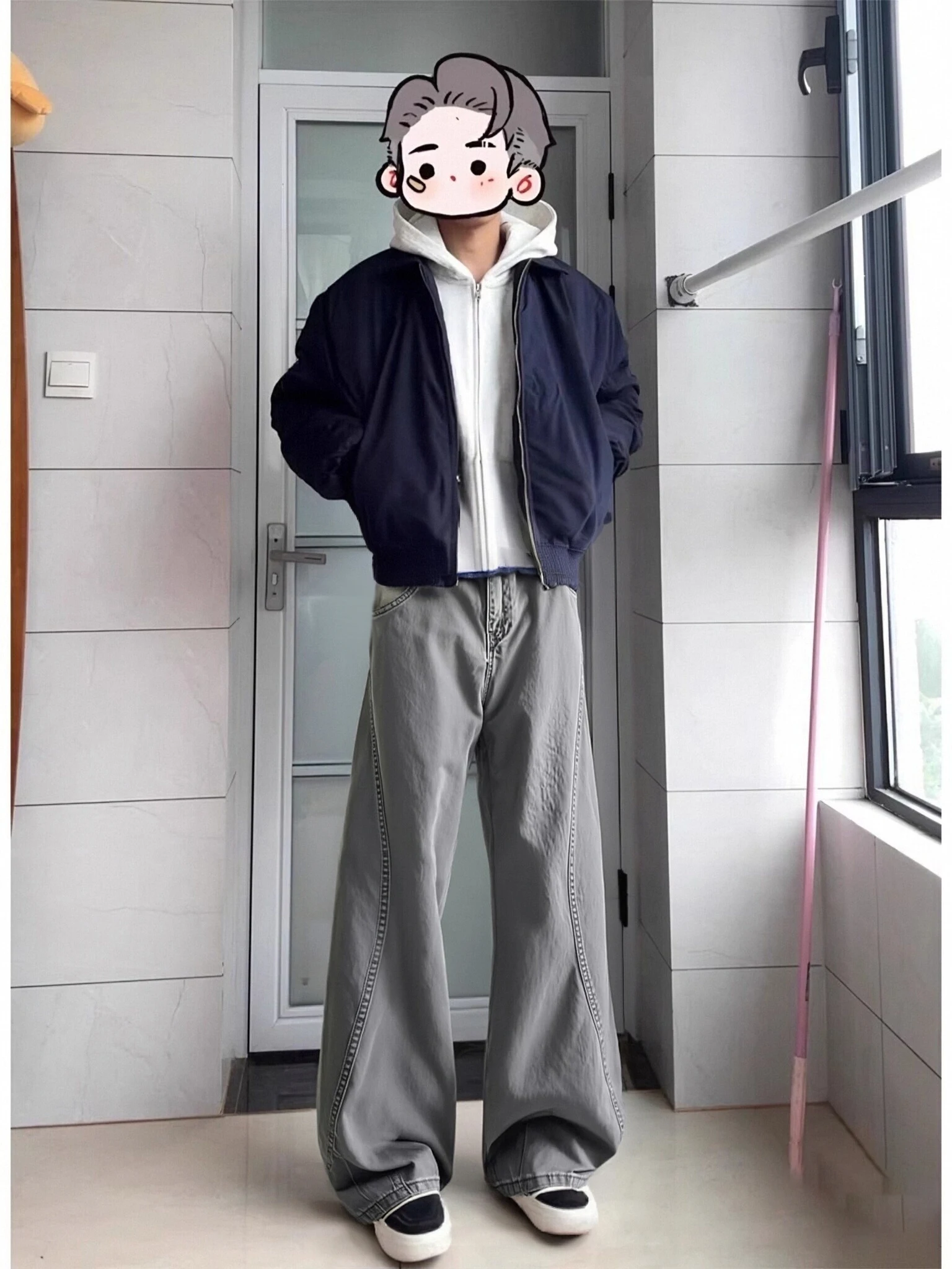 

Мужские джинсы Ey Waed с широкими штанинами, прямые, слегка расклешенные, осенне-зимние, в американском уличном стиле, брюки-кюлоты