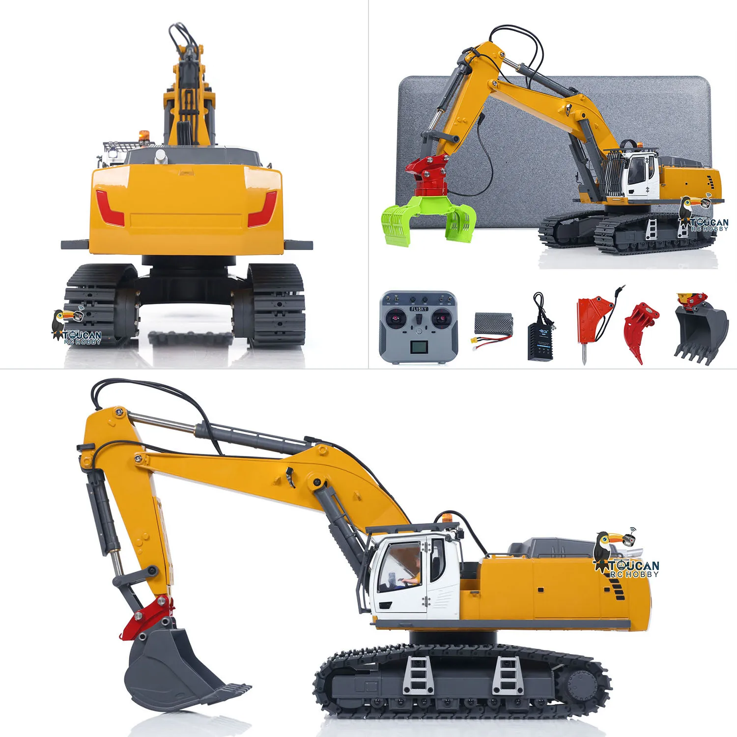 EU-Lager Kabolite K5901 100S 1/18 RC Bagger Elektrisch Hebend RTR Ferngesteuerter Bagger Batteriebetriebenes Elektrisches Greifspielzeug Modell Geschenke