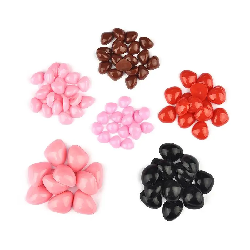 100pcs Doll Accessories Black Plastic Plush Safety  Noses Amigurumi For DIY Funny Toy Eyes Noses Anima Accessories Crafts Making