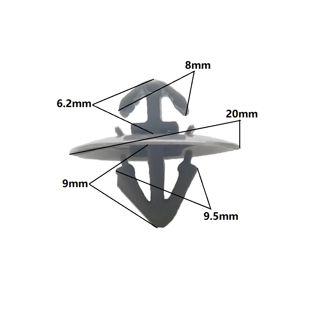 20Pcs Car Clips For Renault Trafic Traffic Side Moulding Lower Door Trim Fastener Clips for Vehicle Protection