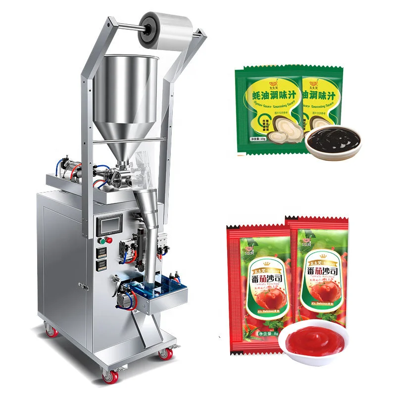 Automatic Small Sachet Mustard Oil Olive Cooking Oil Food Grade Motorized High Capacity Packing Machine