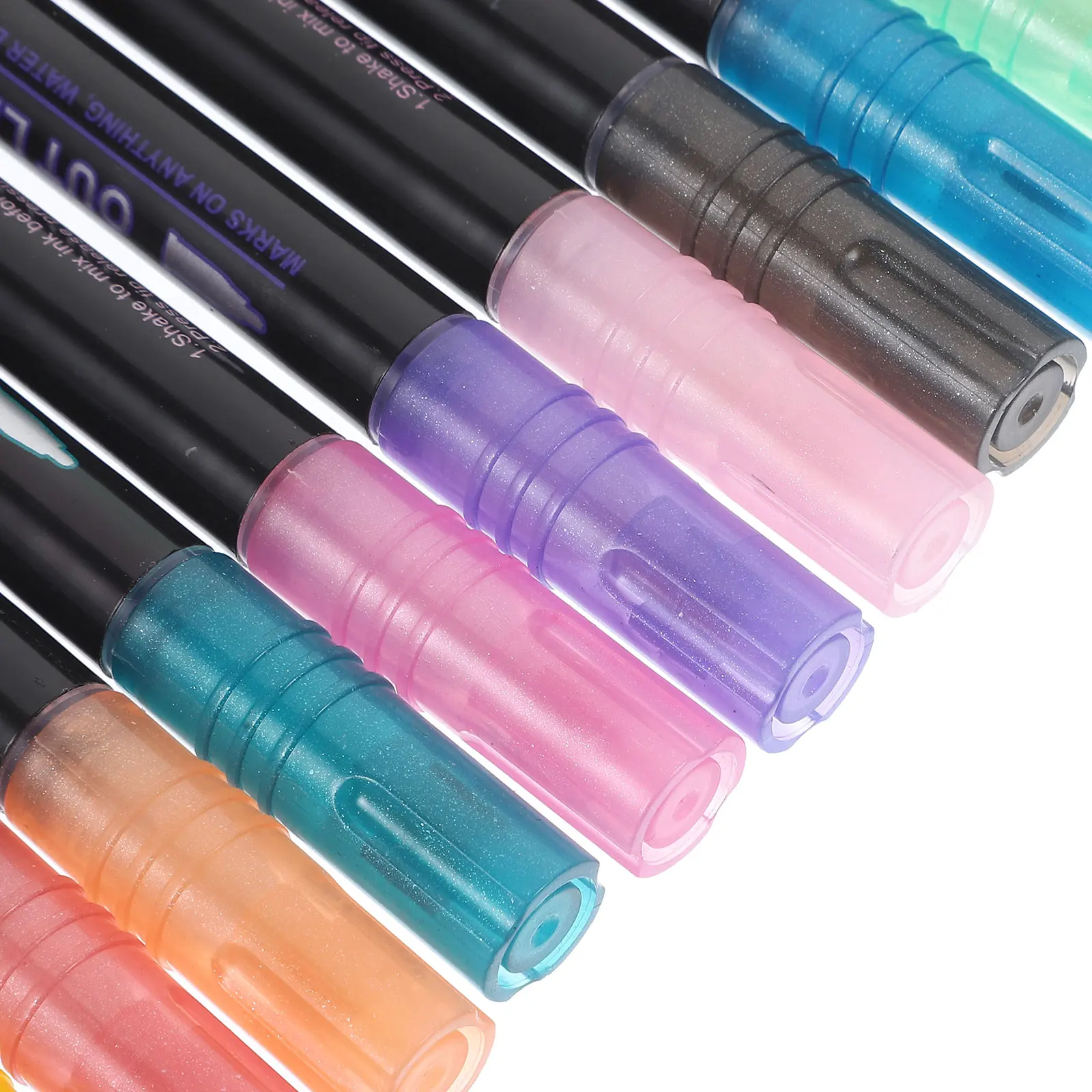 

36pcs Portable Marker Pens Shimmer Glitter Set Art Design Graffiti Coloring Bulk Office Supplies Teens Diy Fancy Writing Pens