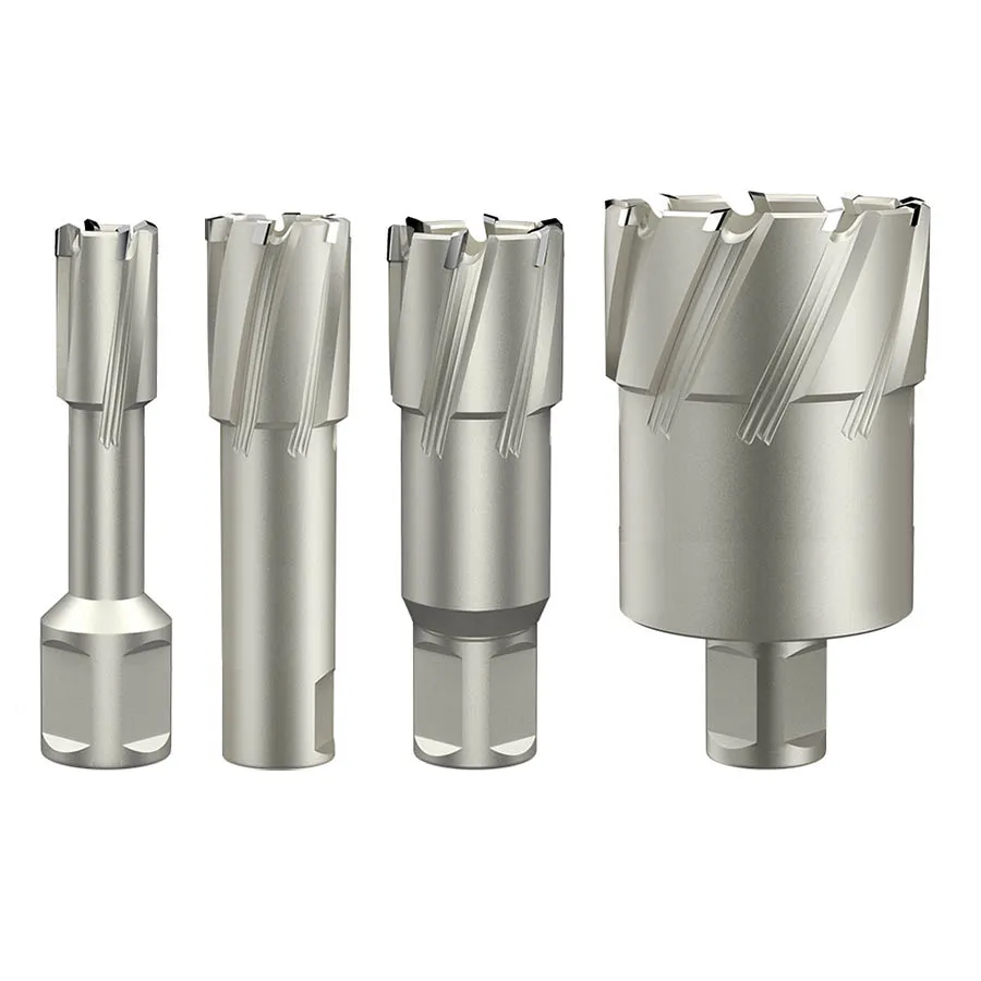 Hollow drill bit stainless steel perforated metal thick steel plate alloy open hole opener 35mm 50mm reaming magnetic drill bit