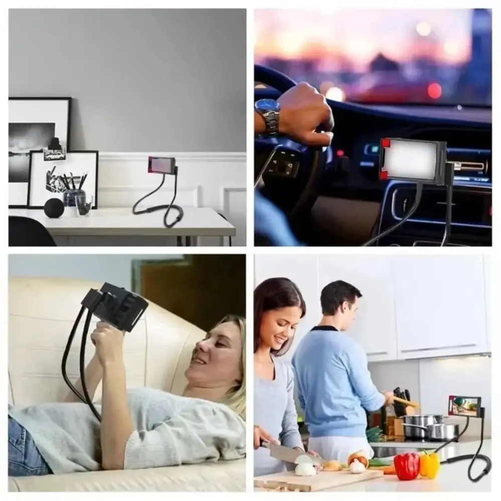Supporto per telefono cellulare con collo appeso al collo Supporto per tablet con collana multifunzionale girevole a 360° flessibile universale per iPhone//