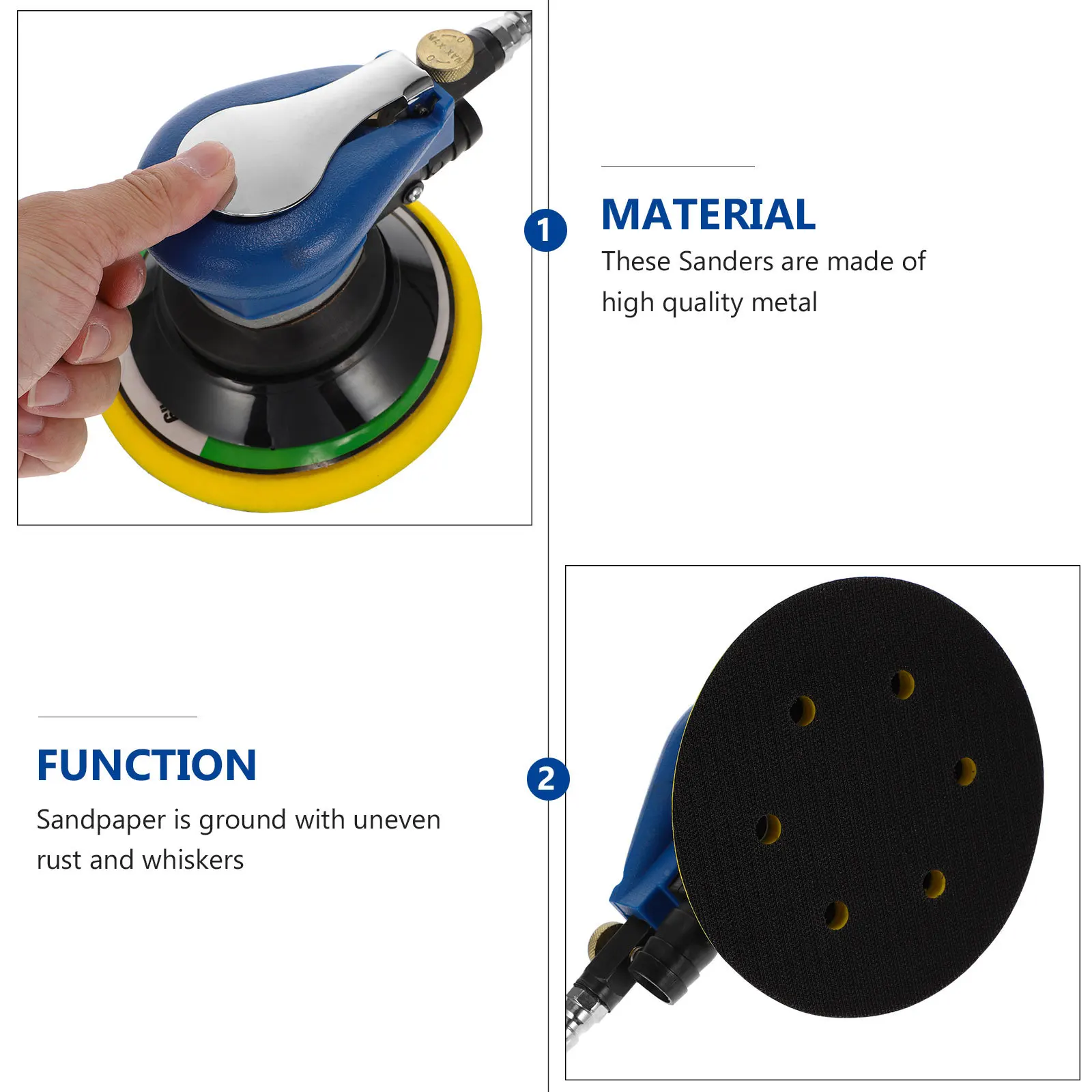 

1Set Pneumatic Grinding Machine Mini Lightweight Durable Air Polisher Professional Sanding Grinding Tool for DIY Use