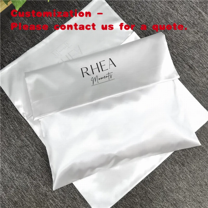 

custom.Custom Luxury Silk Satin Envelope Pouch Clothing Hair Packing Bags Satin Dust Bag Handbags