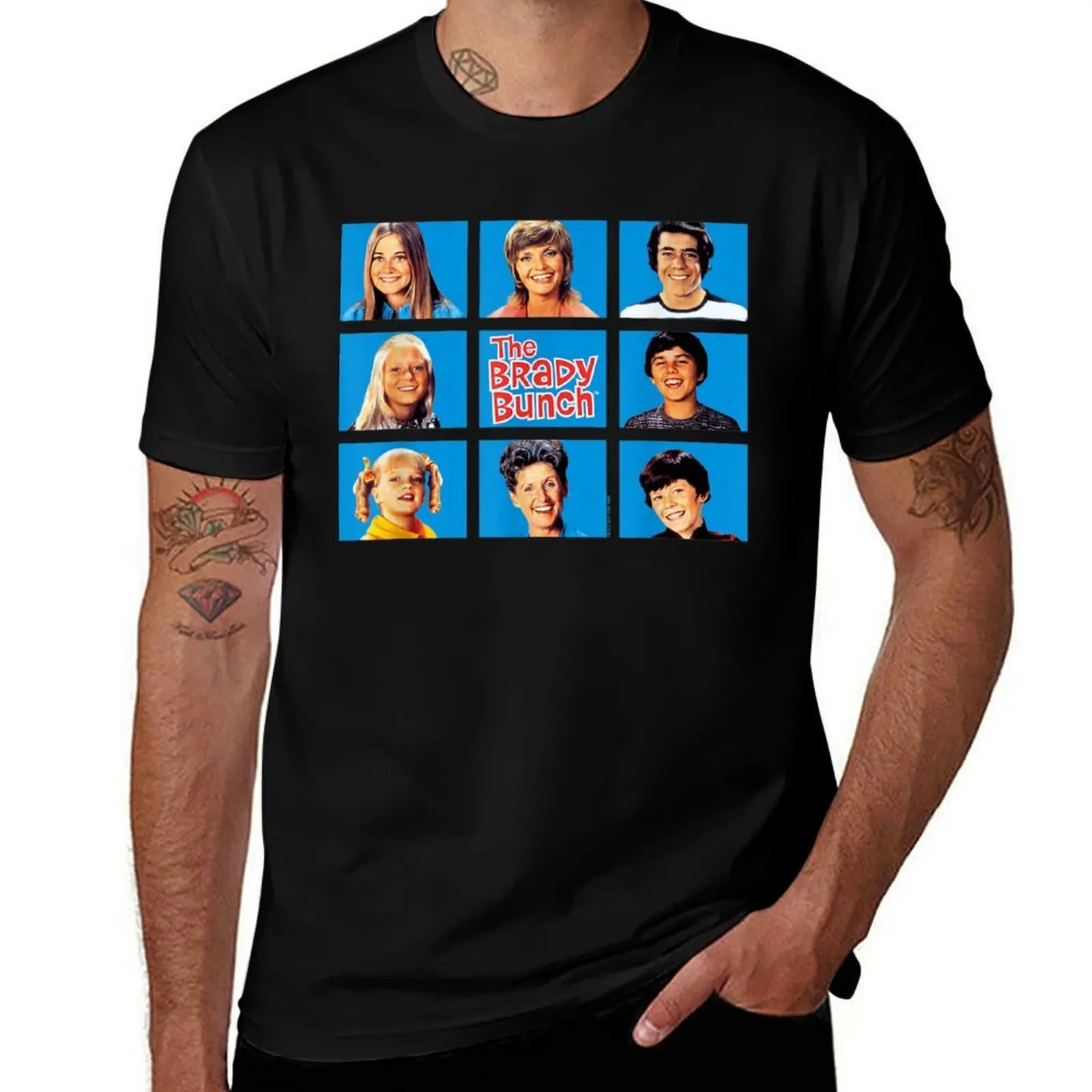 Brady Bunch Framed T-Shirt t shirts for man pack white T-Shirt