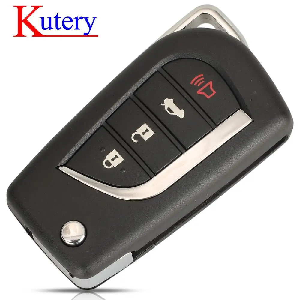 jingyuqin 4 Button HYQ12BFB 315MHz 8A Chip 89070-06790 Filp Remote Control Car Key For Toyota Camry 2018-2020 With TOY48 Blade