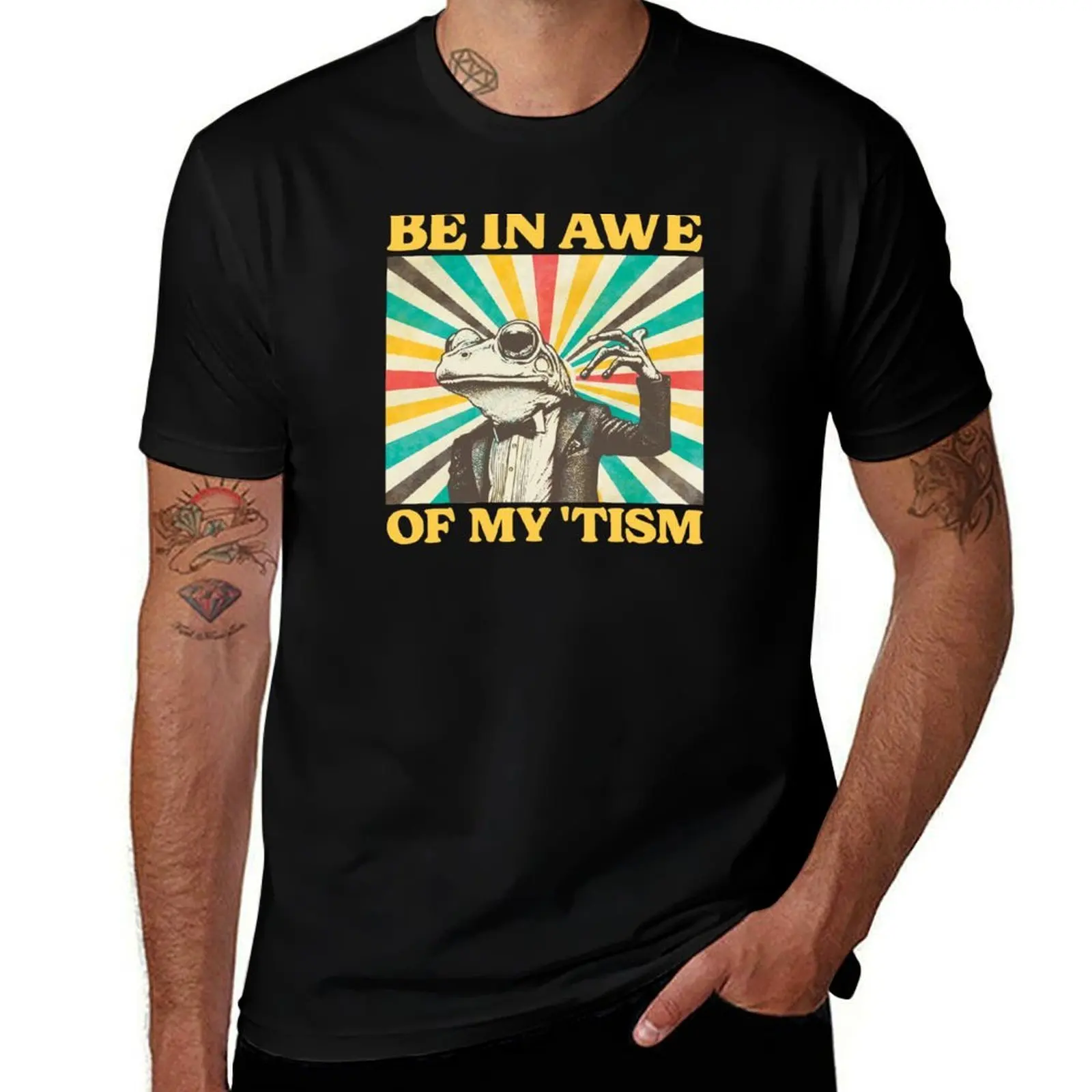 T-shirt Be In Awe Of My Tism à manches courtes, à séchage rapide, pour le sport