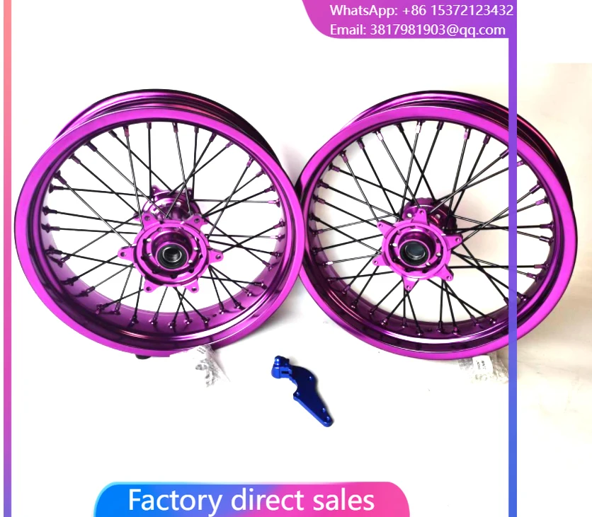 

Factory Supply Dirt Bike Motorcycle Aluminum Alloy Supermoto Wheel Set for KTM Exc Stark Varg 300