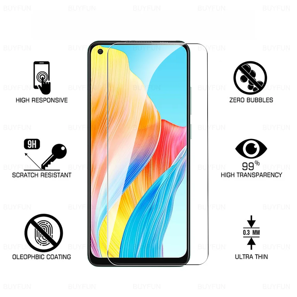 OppoA78 Glass 3Pcs For Oppo A78 4G Tempered Glass Orro Appo A58 A58x A98 5G OppoA98 A 78 98 58 78A Full Cover Screen Protector