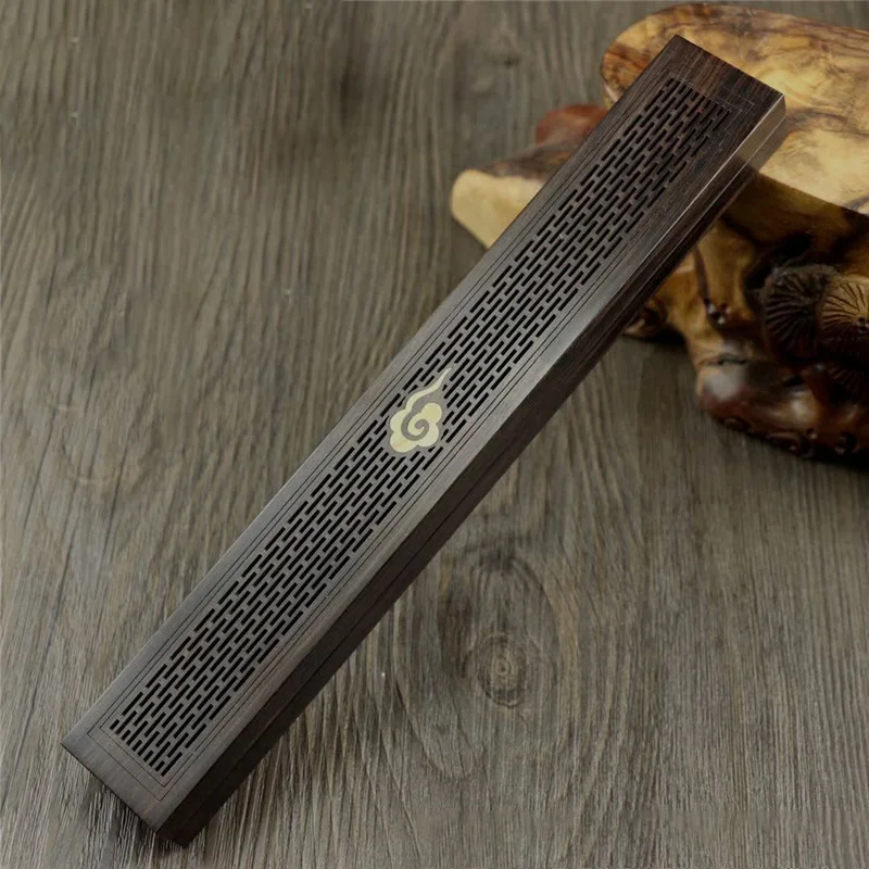 Creative Handmade Wood Aromatherapy Incense Stick Holder Hollow Incense Burner Wood Censer Box Wood Carving Crafts Chinese Gift