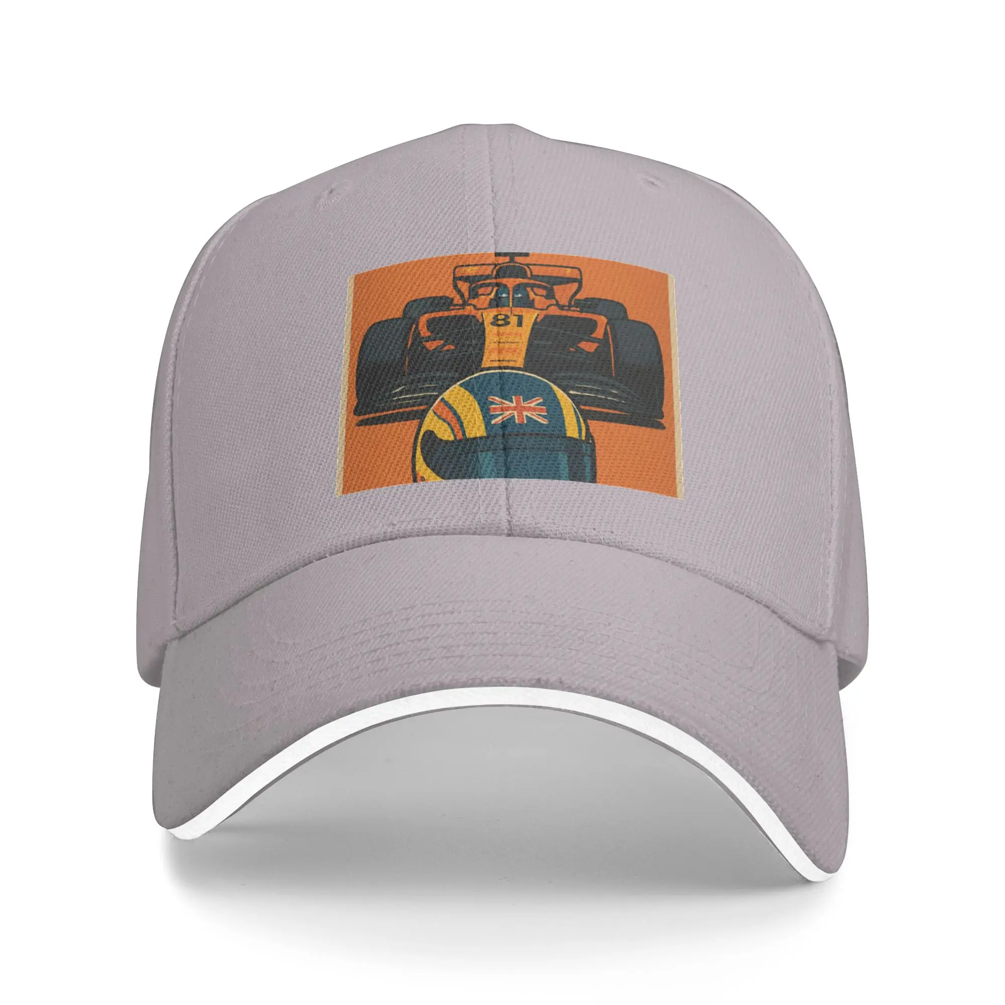 Fashion O  Piastri F1 Car   helmet  Curved Brim Baseball Cap City Roaming Women's Cap 2021