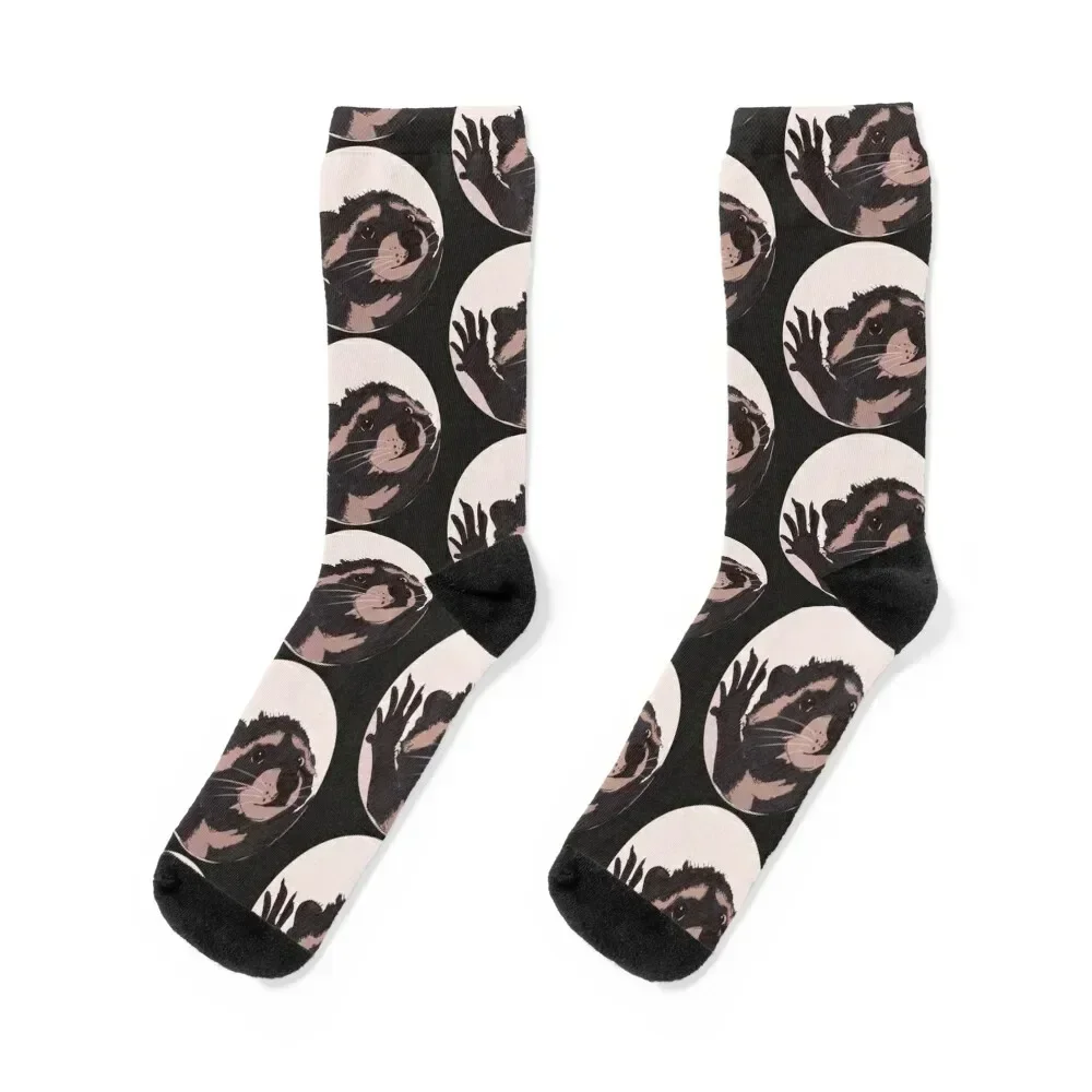 

Dancing Raccoon Pedro Meme Socks professional running retro happy new in's Mens Socks Women's