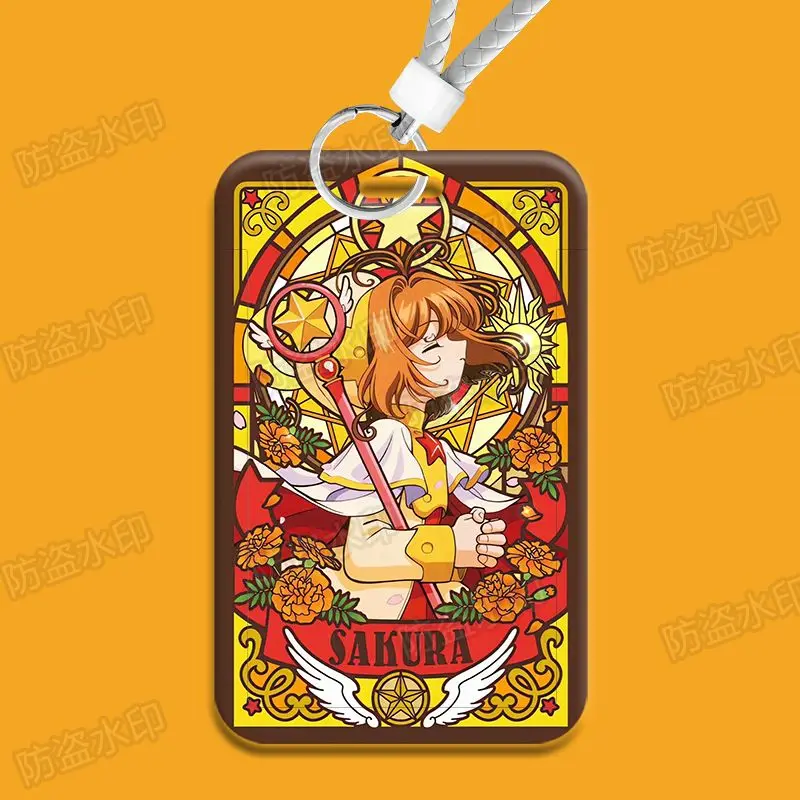 Kartun Anime kartu Captor Sakura Pemegang Kunci kredit Gantungan Kunci mahasiswa penutup kartu Bank ID kunci kasus kartu Mini X384