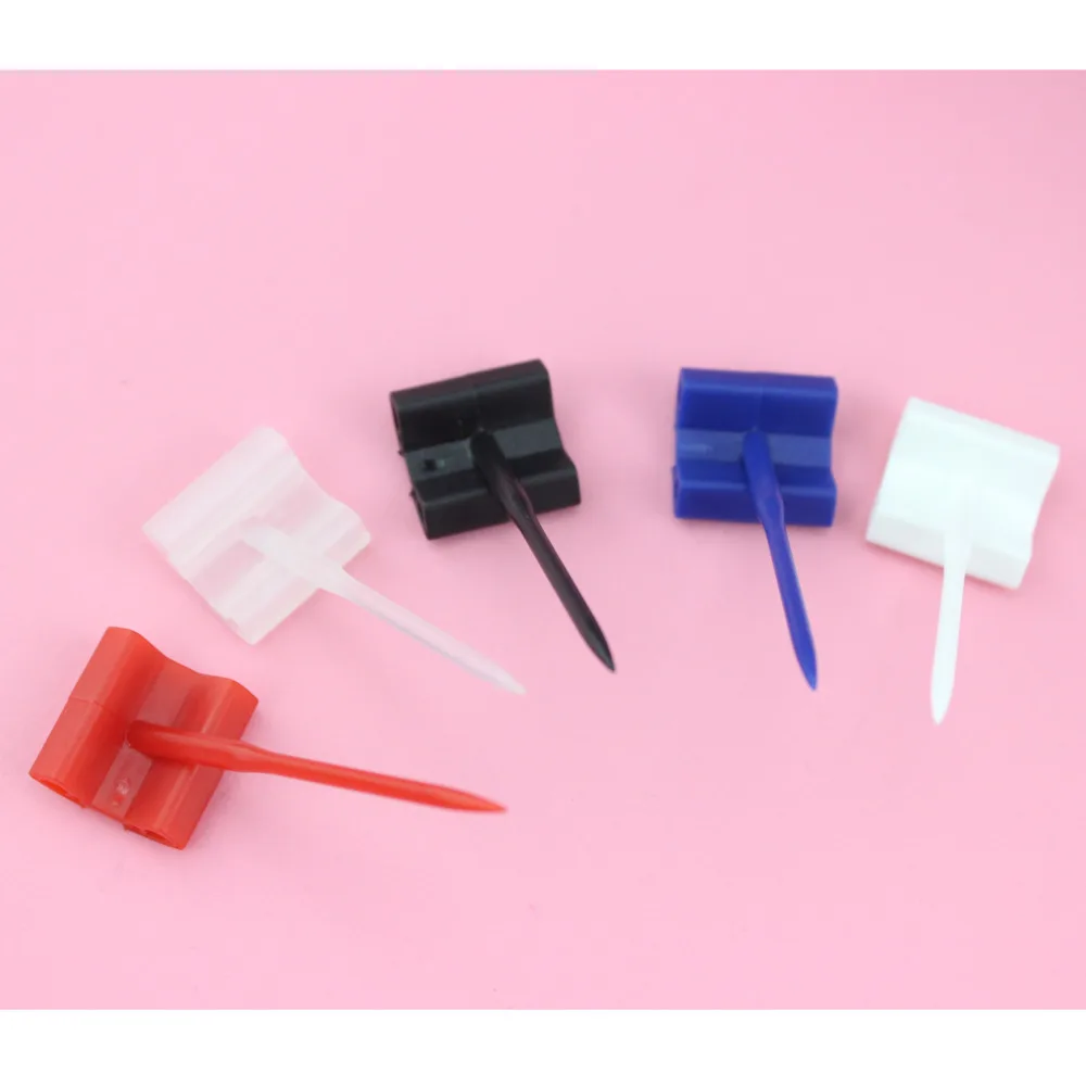 50pcs Advertising Cardboard Display Food Cake Bread Bakery Ticket Pins Plastic Pricing Needles Price Tag Holder Label Spear