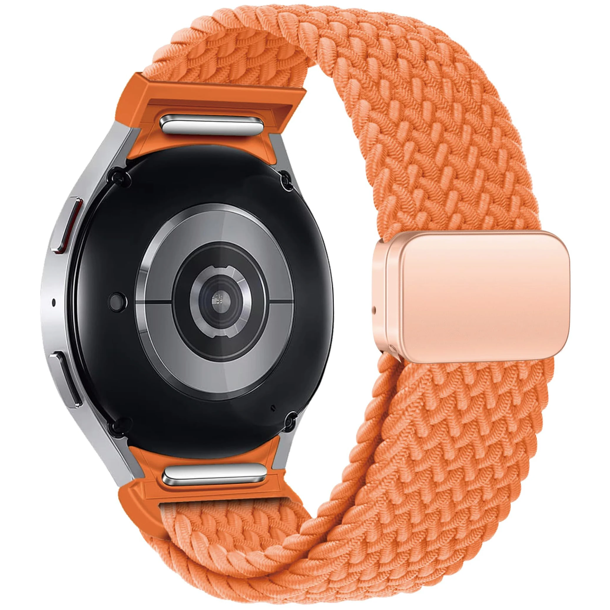 Keine Lücken geflochtenes Band für Samsung Galaxy Watch 7 6 5 4 44 mm 40 mm/5 Pro magnetisches Armband Galaxy Watch6 Watch4 Classic 47 43 Armband