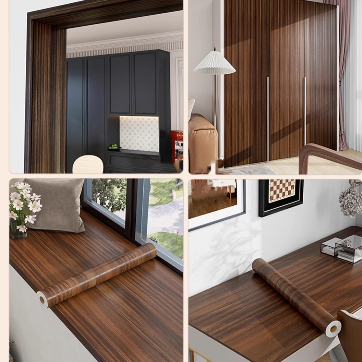 55/40 سنتيمتر الخشب الحبوب ورق حائط من الفينيل لباب خزانة خزانة الجدول الأثاث مقاوم للماء ملصقات بمادة لاصقة ديكور المنزل Fil #2
