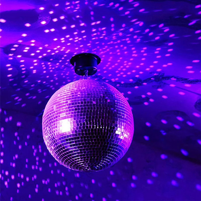 Max 30cm mirror disco ball stage light rotating glass ball Party Decorations ktv bar dj lighting reflection colorful mirror ball