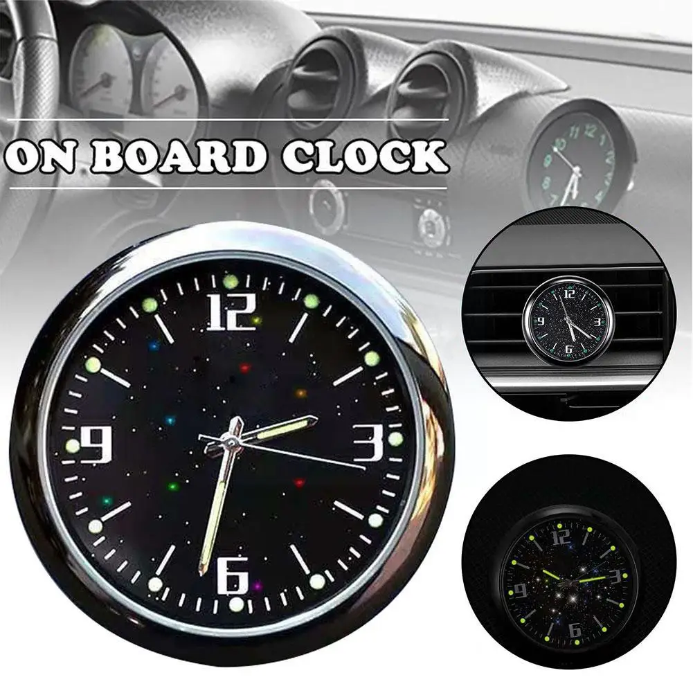 Luminous Auto Gauge Clock Mini Car Air Vent Quartz Clock With Clip Air Outlet Watch Clock For Styling Waterproof Car Access W2Z4