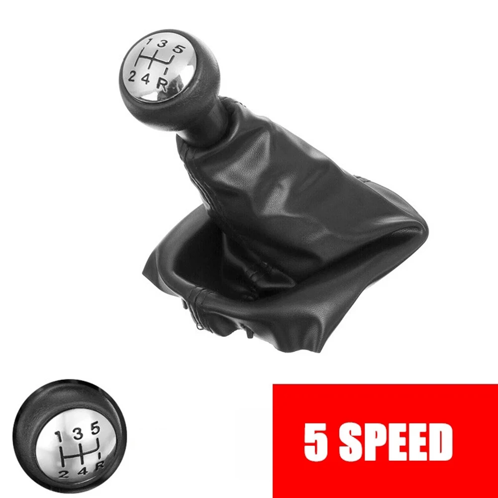 5 Speed  Car Gear Shift Knob W/ Gaitor  Complete For 207 For 307 For 308 Shifter  Lever Gaiter Boot Cover Car Accessorie - view 3