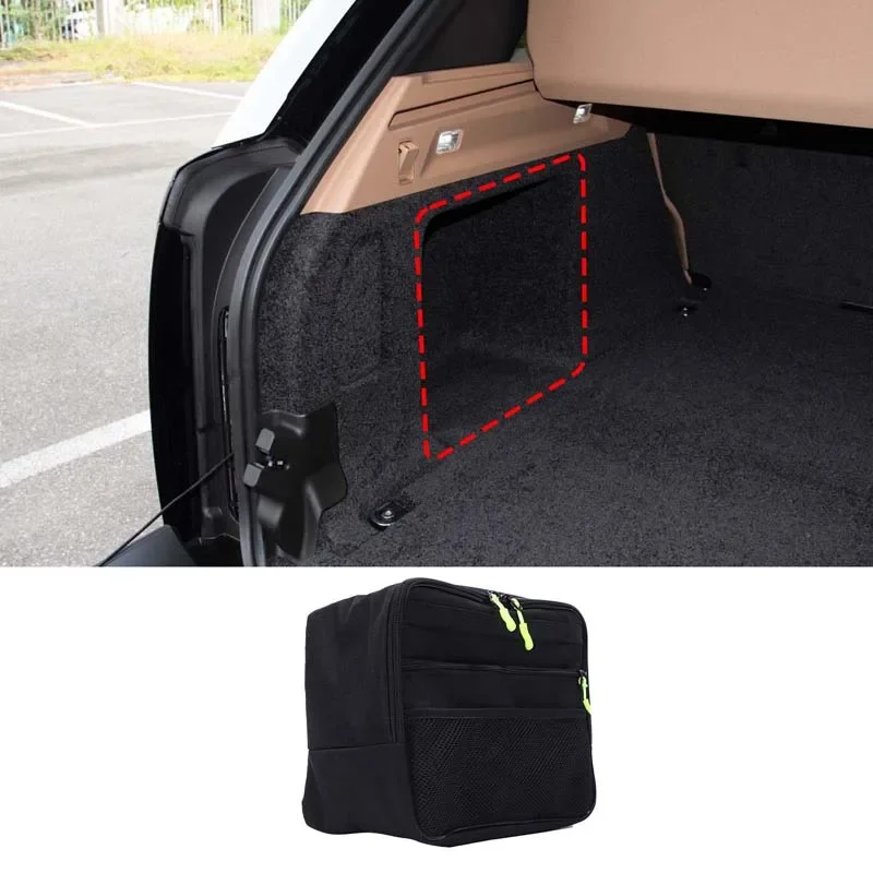 

For Land Rover Range Rover Vogue 2023-2025 Oxford cloth black car trunk left storage bag car accessories (standard Axle Version)