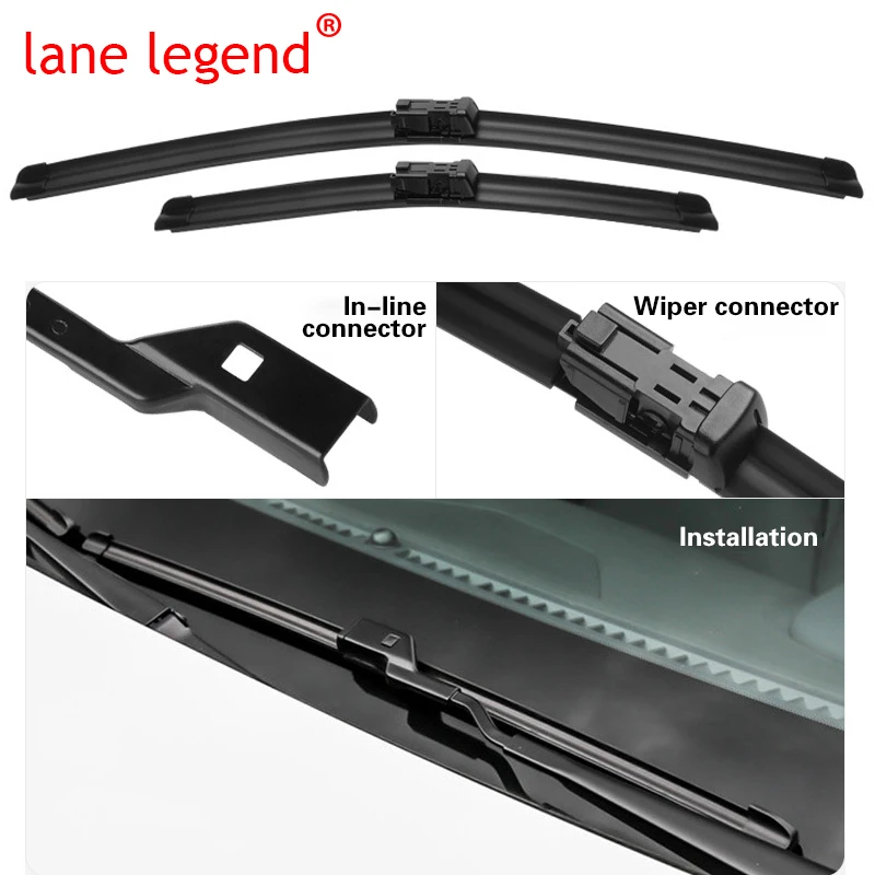 lane legend Car Front Rear Windscreen Wiper Blades For Changan CS55 2019 2020 2021 Car Accessories Wiper Blade Brushes Cutter