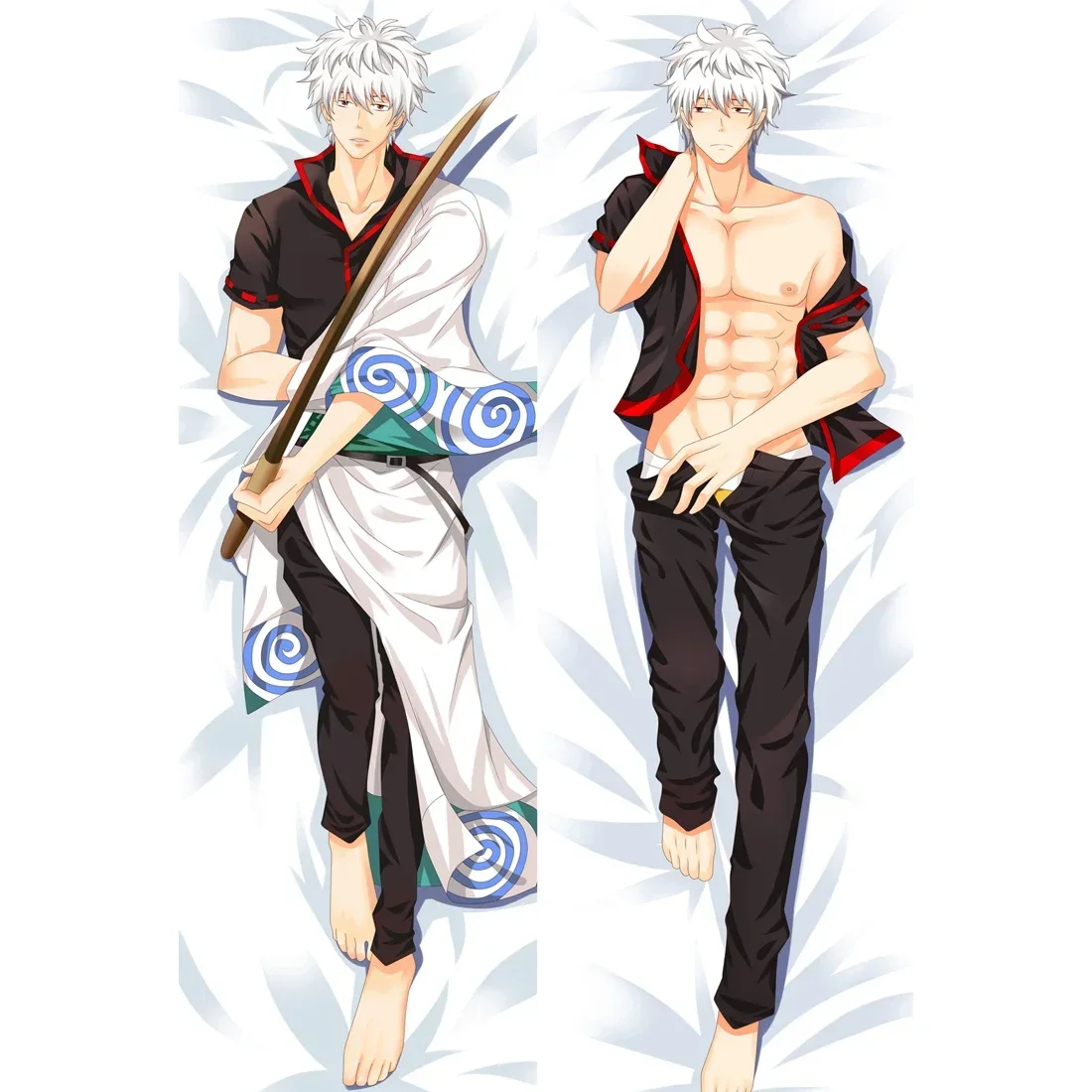 Japanese Anime Dakimakura GINTAMA Sakata Gintoki Cool Boy Hugging Body Pillowcase Pillow Cover Case Long Cushion Cover Drop ship