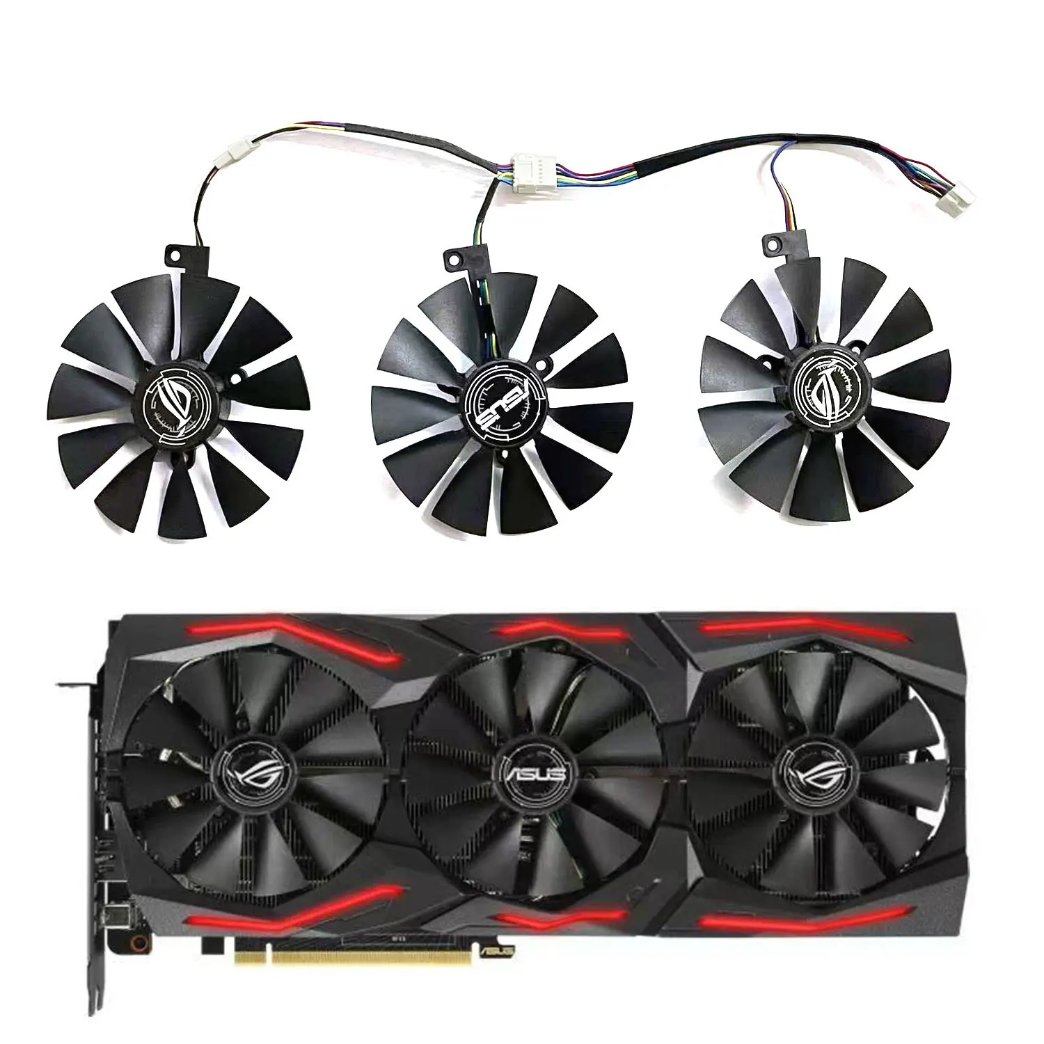 

Brand new 87MM 7PIN FDC10U12S9-C FDC10H12S9-C RTX2070 2060 GPU fan for ASUS ROG Strix GeForce RTX 2060 2070 graphics card