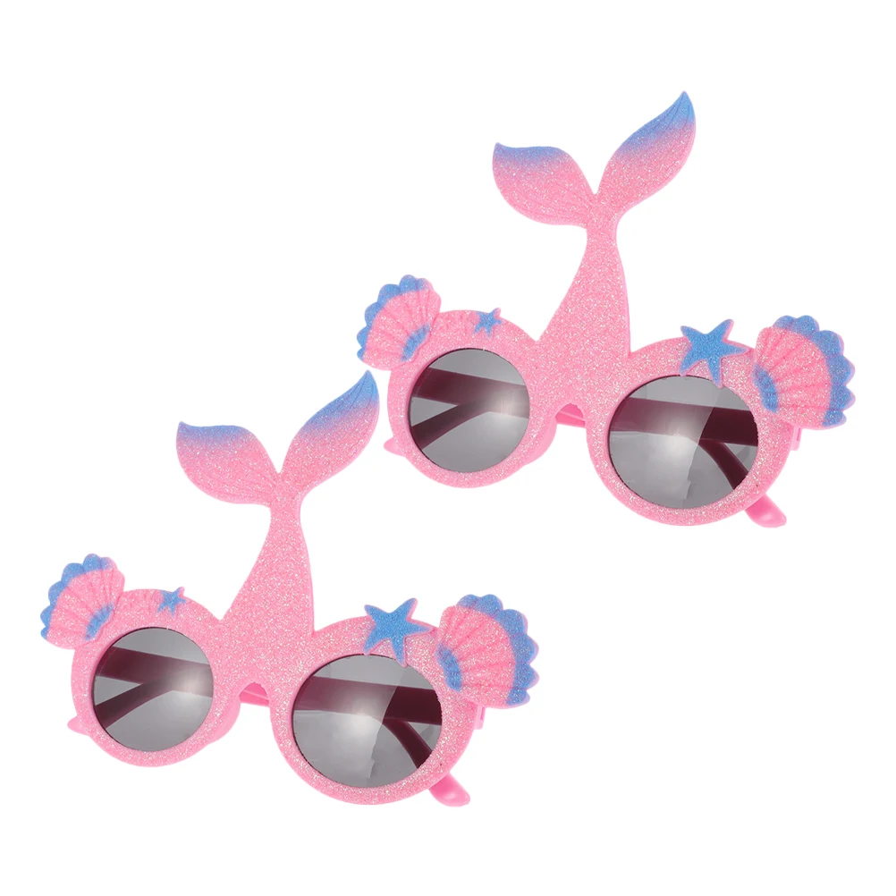 

2pcs Party Costume Accessories Beach Dance Sunglasses Festival Photo Dress Up Birthday