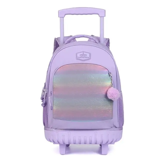 School Rolling Luggage Backpack 16 Inch School Wheeled Backpack Bag Children Travel Trolley Bags for girls Luggage Toddler Bags