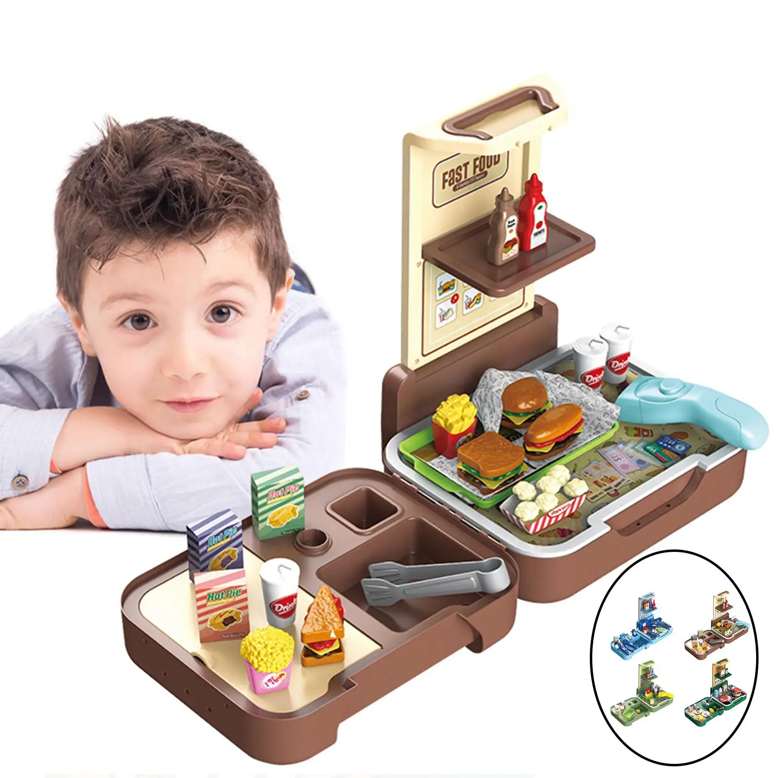 Casa dei giochi finti con zaino modello Imagination Set da Doctor 2 in 1 per