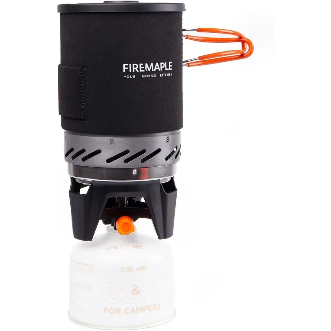 

Portable Camping Stove System with Pot and Burner for Backpacking Hiking Fishing Hunting Emergency Use