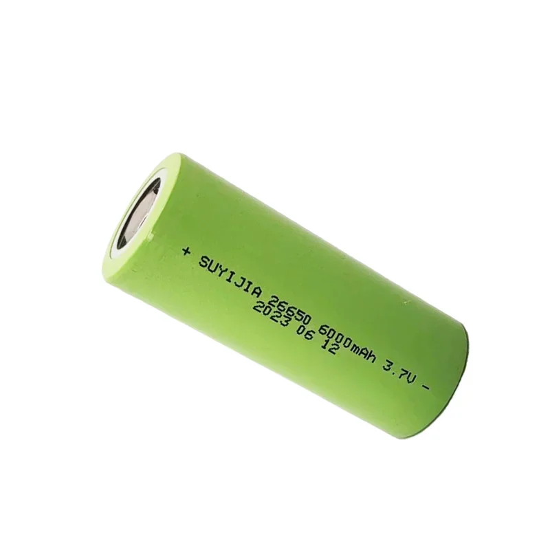 26650 Lithium-ion Rechargeable Battery 40A Discharge  3.7V 6000mAh Large Capacity Suitable for LED Flashlight Power Tool Battery