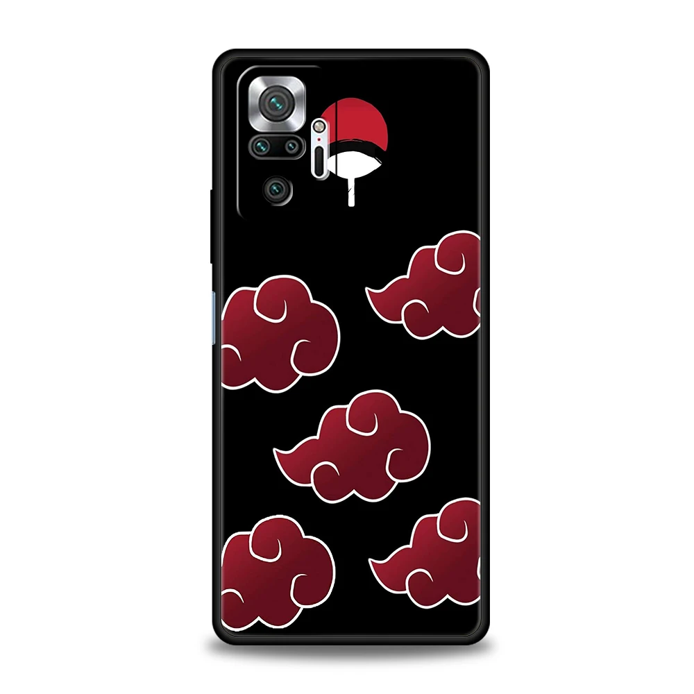 A-Akatsuki Cloud Phone Case Cover for Redmi 13C 10C Note 13 12 10 11 Pro Plus 7 8T K40 K50 Gaming Pro Plus 5G Soft Shell Capas